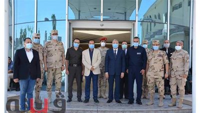 محافظ المنيا يزور المستشفى العسكري ومركز القوات المسلحة لعلاج الأورام