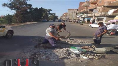 رئيس مدينة المحلة: أعمال رصف و صرف صحي وتطهير مصارف بقرى المركز