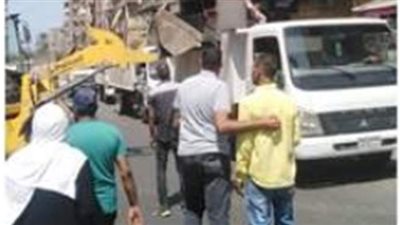 إزالة  إشغالات الباعة الجائلين بغرب الإسكندرية