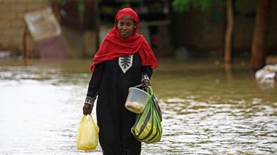 الفيضانات تجتاح جنوب البلاد بالسودان | صور