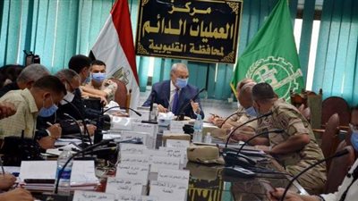 محافظ القليوبية يترأس غرفة العمليات لمتابعة سير اعادة انتخابات مجلس الشيوخ