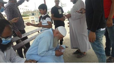 كبار السن يتصدرون مشهد  انتخابات الإعادة لمجلس الشيوخ في كفرالشيخ | صور