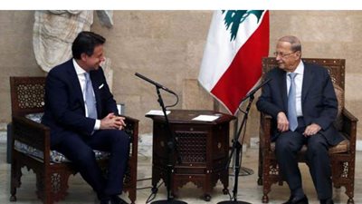 إيطاليا تتعهد بدعم لبنان في مرحلة بناء بيروت