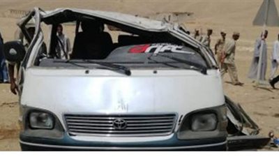 ننشر أسماء 11 مصابا فى حادثة انقلاب سيارة ميكروباص بقنا