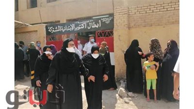 السيدات يتصدرن المشهد الانتخابي في أسوان بالرغم من حرارة الطقس | صور