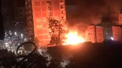 حريق  في شقة سكنية بطريق شوبر بطنطا