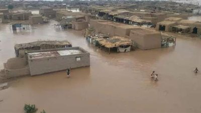 بالتصوير الجوي.. فيضان النيل يغرق مدنا بكاملها في السودان | فيديو