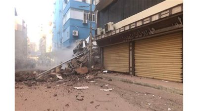 إيقاف مباراة بلدية المحلة والمنصورة الودية بعد سقوط منزل بجوار سور نادي البلدية