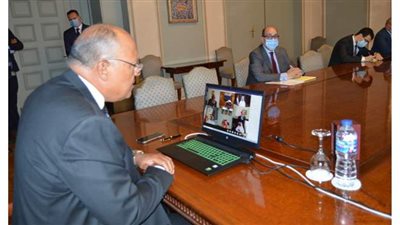 سامح شكرى: مصر لن تقف مكتوفة الأيدي أمام الأطماع التركية في الدول العربية