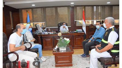 محافظ الغربية يستقبل مدير عمليات المرور والفريق المتطوع
