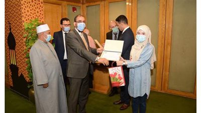 تكريم الطلاب الفائزين بمسابقة 