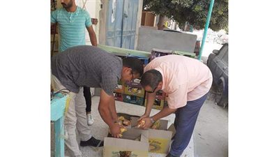 إعدام ٦٨ كيلو أغذية منتهية الصلاحية  وإعدام ٢٣ لتر ألبان وعصائر بالعريش