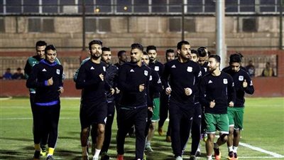 المصري يؤدي مرانه الأول في معسكره ببرج العرب استعدادا لأسوان