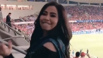 شيرين: مبروك للأهلي وشكرًا لبلدنا الثانى الإمارات