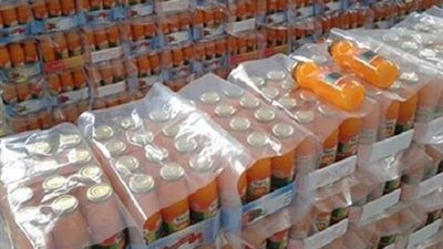 ضبط 500 عبوة عصير أطفال مجهولة المصدر في بورسعيد