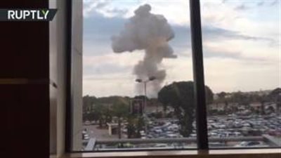 بالفيديو.. انفجار قوي قرب مطار مالطا