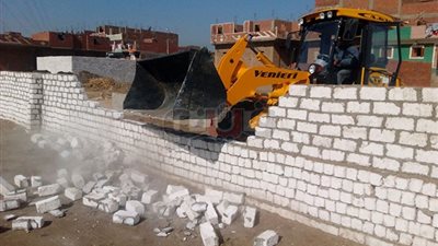 إزالة 48 حالة تعد على الأراضي الزراعية بالقليوبية (صور)