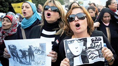 مظاهرة نسائية بالشرقية لإحياء ذكرى الثورة