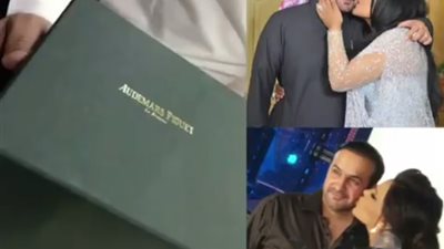 بالفيديو.. رد فعل أحلام على هدية زوجها لها