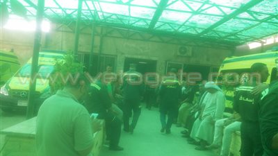 بالفيديو والصور.. إضراب جزئي للعاملين بـ«إسعاف الفيوم»