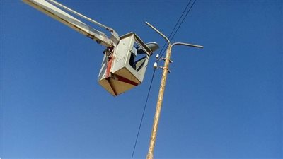 إنارة مقابر السبع آبار في الإسماعيلية (صور)