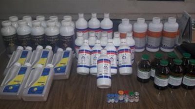 ضبط 100 عبوة مبيدات محظور تداولها وفاسدة في الشرقية