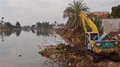 إزالة 24 تعد على مصارف الري في الشرقية