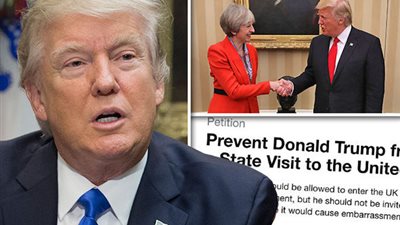حكومة بريطانيا ترفض عريضة شعبية لإلغاء زيارة ترامب