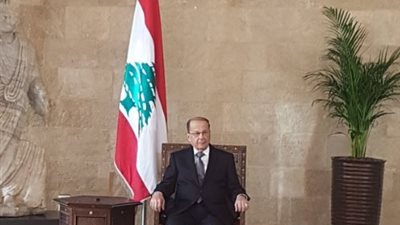 أول صور لرئيس لبنان «ميشال عون» في قصر بعبدا