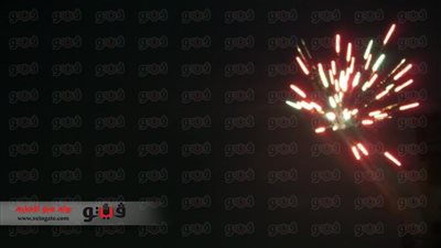 بالفيديو.. الألعاب النارية تضيء سماء 