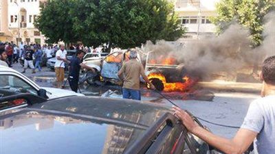 إصابة أحد عناصر الصاعقة الليبية فى انفجار عبوة لاصقة بسيارته