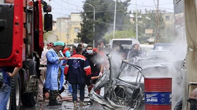 سقوط مصابين في انفجار بصيدا جنوب لبنان