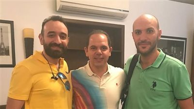 عمرو سلامة ينشر صورة من كواليس عمل جديد مع رامي إمام ومحمد دياب