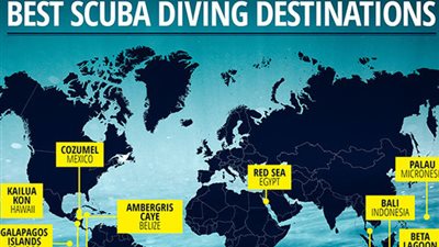 اختيار منطقة البحر الأحمر بمصر من ضمن أفضل 10 مواقع للغوص في العالم