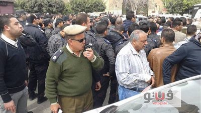 بالصور.. تشييع جثمان ضابط الشرطة وخطيبته ضحايا حادث الدائري بالغربية