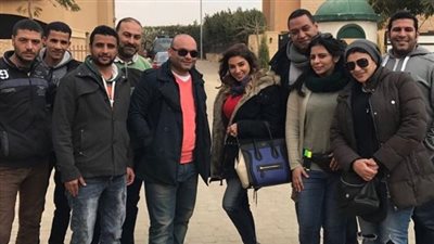 روجينا تنشر صورة من كواليس «الطوفان»