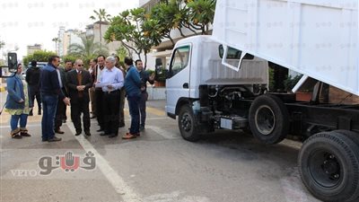 بالصور.. توزيع 3083 صندوق قمامة على مستوى محافظة دمياط