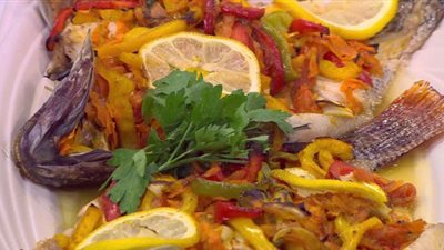 صينية السمك السنجارى لعزومات شم النسيم