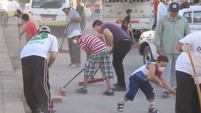 حي الخليفة يكثف من حملات النظافة بمحيط الأضرحة