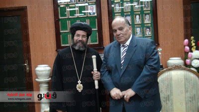 بالصور.. الكنيسة الأرثوذكسية تهنيء محافظ الدقهلية بحلول شهر رمضان