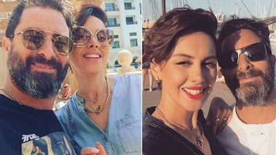 ياسمين رئيس تحتفل مع زوجها هادي الباجوري بعيد الحب