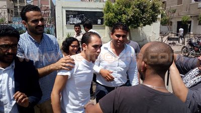 خروج مالك عدلي من قسم ثان شبرا الخيمة