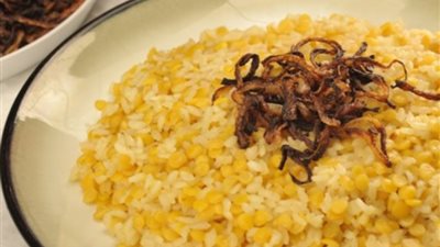 طريقة إعداد الكشري الأصفر من مطبخ نجلاء الشرشابي