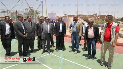 بالصور.. عبد العزيز يفتتح الملاعب المجاورة للصالة المغطاة بالشيخ زايد