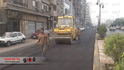 بالصور...القليوبية ترصد مليون جنيه لرصف طريق شبرا