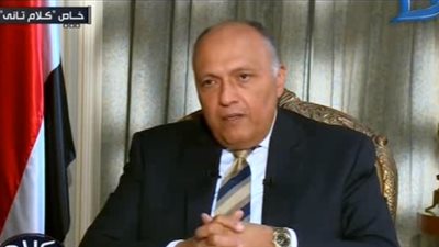 شكري يكشف مبادئ مصر لإدارة علاقاتها الخارجية: دولتنا قوية وللصبر حدود.. موقفنا ثابت تجاه فلسطين.. علاقاتنا مع إيران مقطوعة.. واشنطن قادرة على وقف داعمي الإرهاب.. ونعمل مع إيطاليا على تجاوز أزمة ريجيني