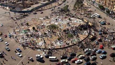 عودة حركة المرور إلى طبيعتها بميدان التحرير