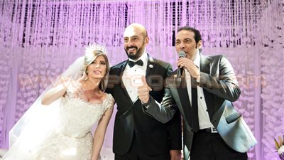بالصور.. سعد الصغير و«متقال» يشعلان حفل زفاف ناريمان وأحمد الرفاعي
