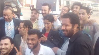 خروج عمرو بدر من قسم ثان شبرا الخيمة