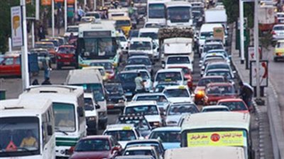 شلل مرورى بنفق سعدالدين الشاذلى بسبب انقلاب سيارة نقل